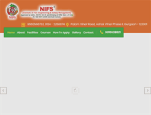 Tablet Screenshot of nifsgurgaon.in